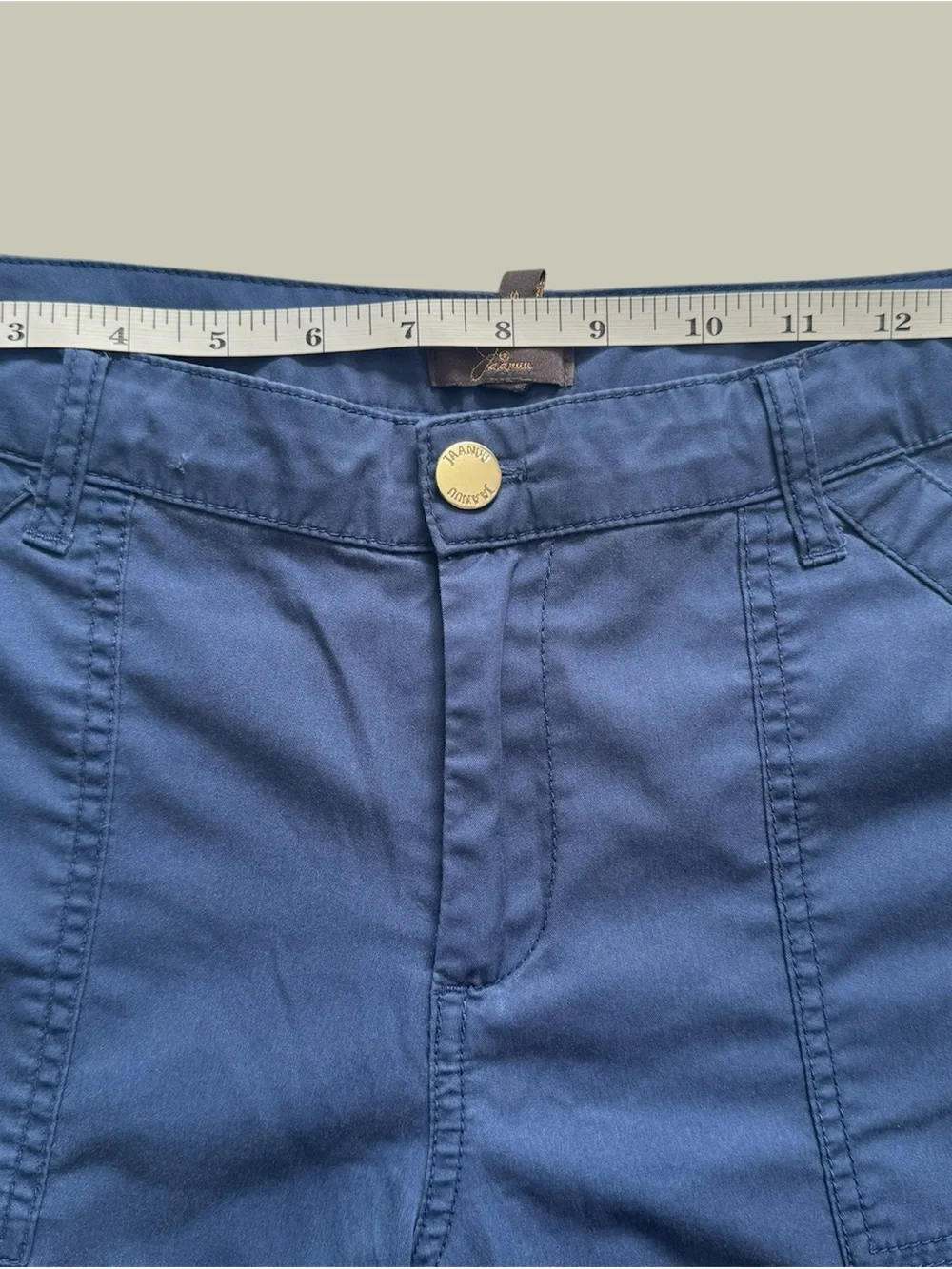Jaanuu Estate Navy Women's Cargo Zip-Hem Pants Small